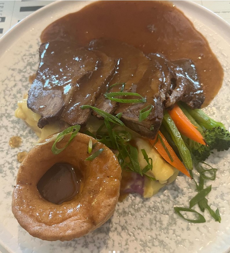 A roast dinner at the Shamrock Tavern in Doha