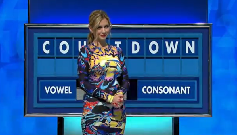 Rachel Riley distracted Countdown fans with her colourful mini dress on Thursdays show