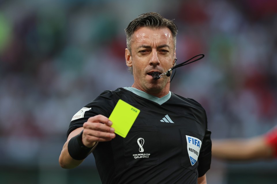 Raphael Claus was the referee in charge of England's thrashing of Iran