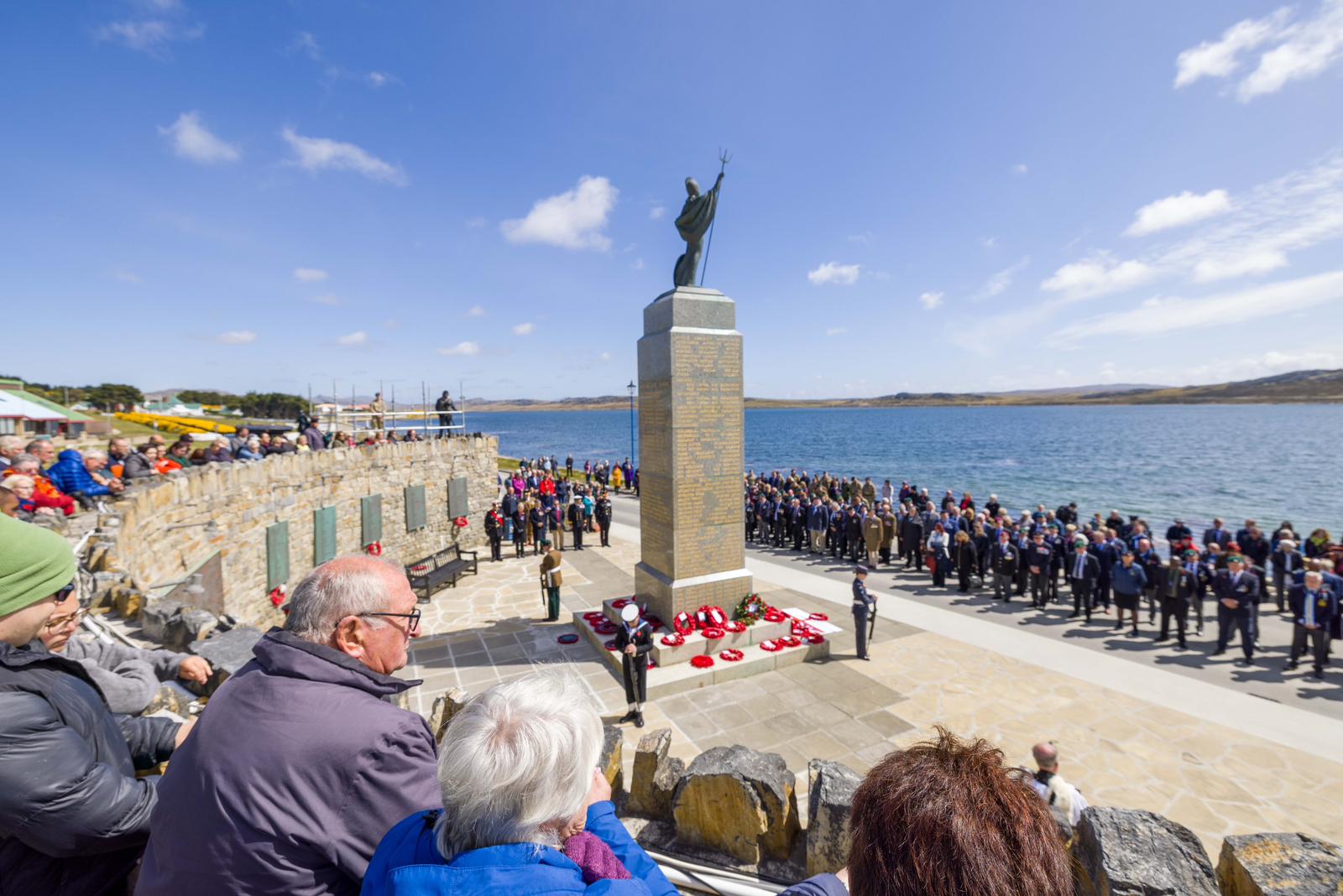 Veterans and islanders remembered the fallen at a service in Port Stanley in November