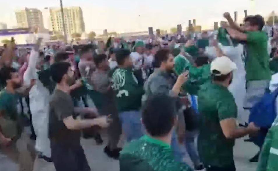 Saudi Arabia fans celebrated their win over Argentina with 'Siu' celebrations