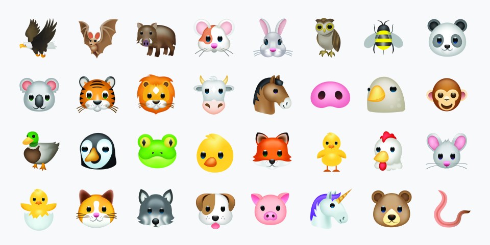 There are a whole range of animal based emojis