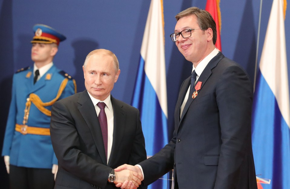 Serbia's President  Aleksandar Vucic has close ties with Vladimir Putin