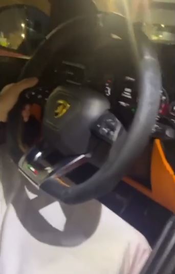 He also filmed as the sheikh drove them through Doha in his Lamborghini