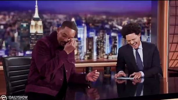 Smith wept during a chat with TV's Trevor Noah