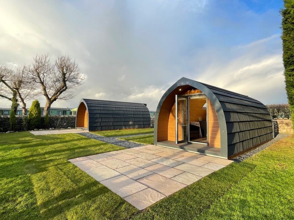 A number of options are available including tent pitches and glamping pods