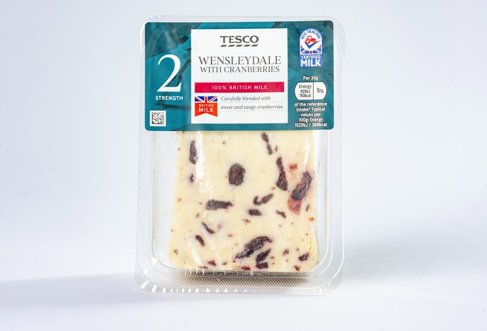 Tesco's Wensleydale had big and juicy cranberries