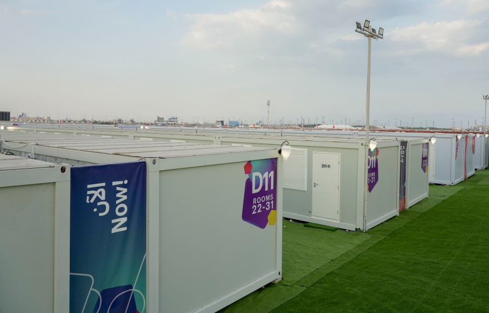 The fan village looks more like an 'unfinished car park'