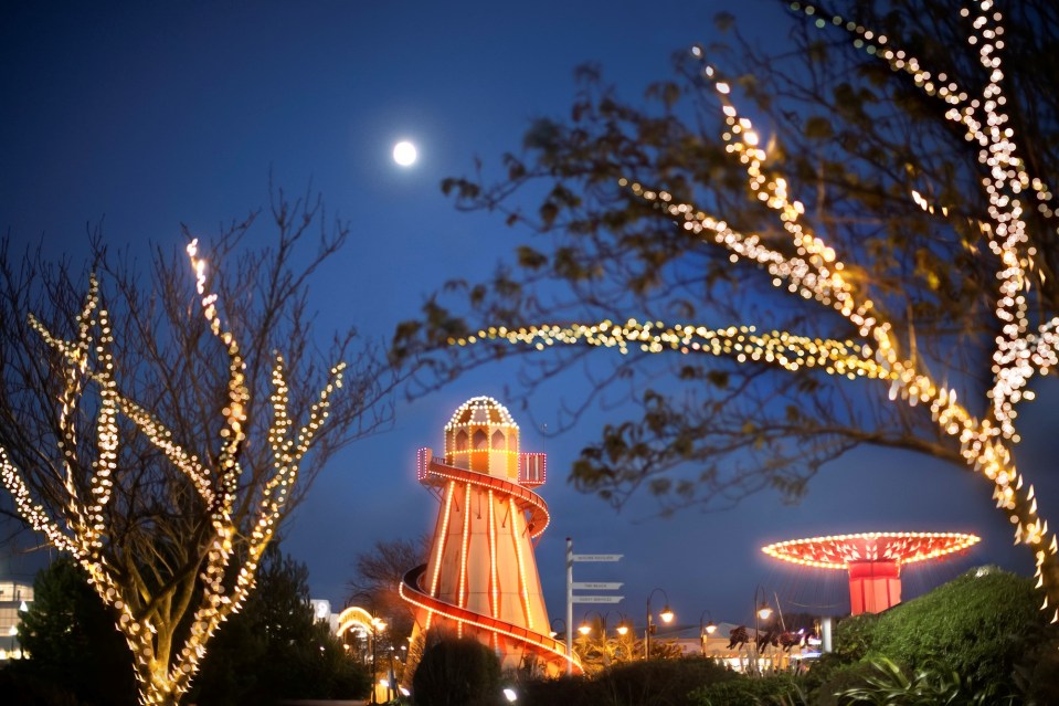 There's also a huge fairground right outside the Ocean Hotel at the Bognor Regis resort