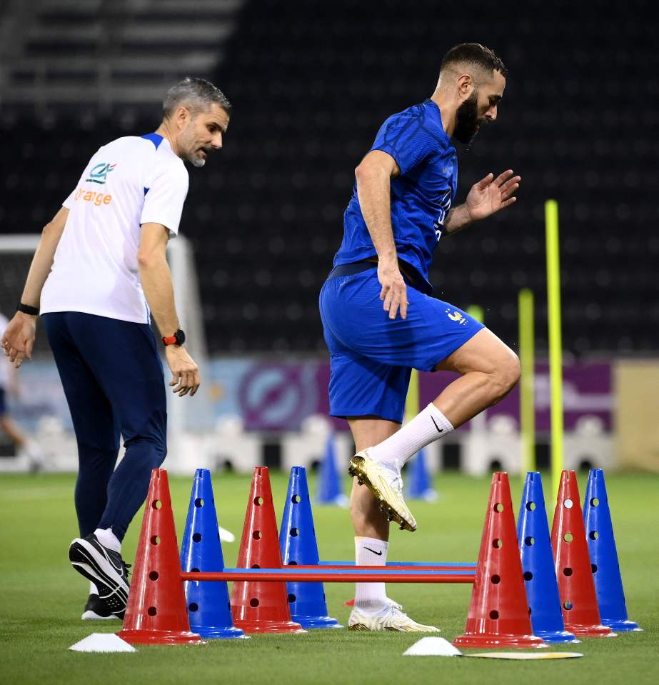 France forward Karim Benzema has not trained with the team yet