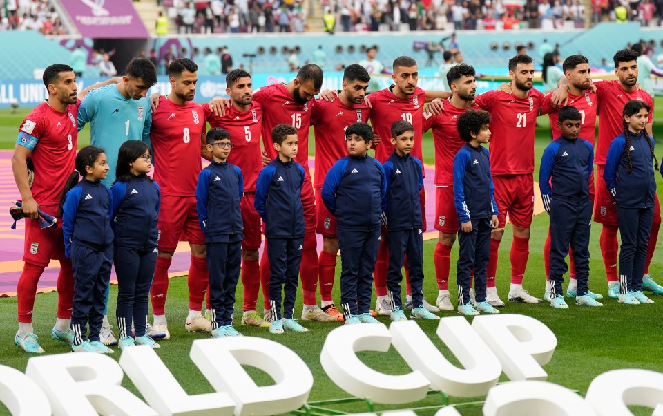 Iran stayed silent during their country's national anthem