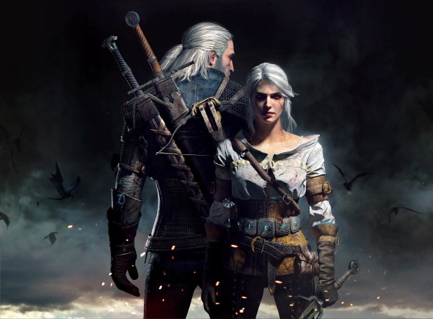 Witcher 3: Wild Hunt key art featuring Geralt and Ciri