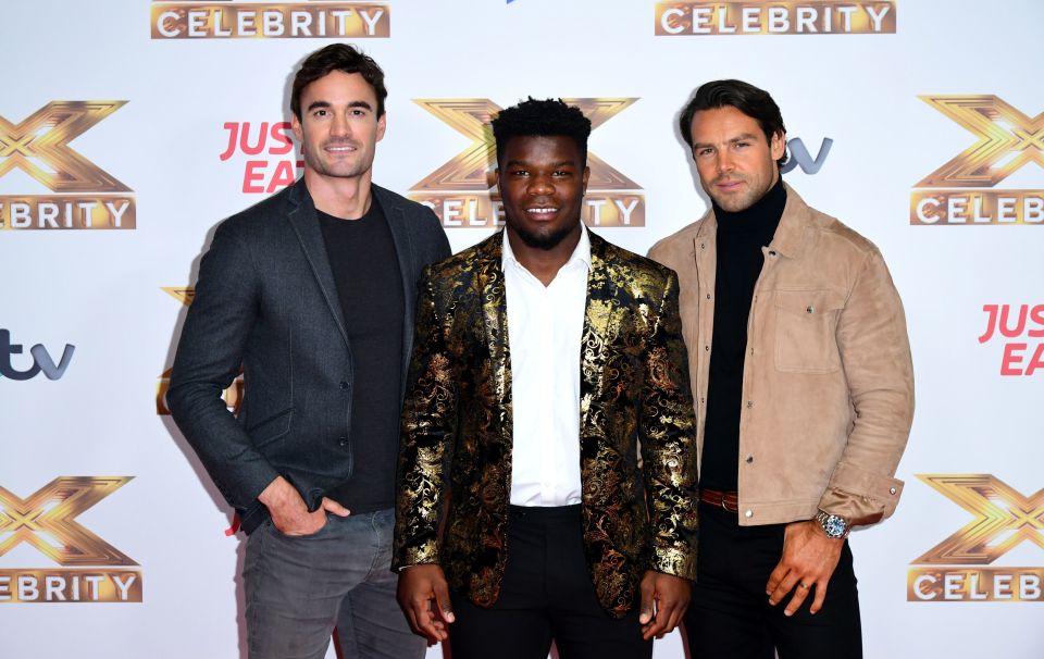 Levi teamed up with rugby aces Ben Foden and Thom Evans for the X-Factor in 2019