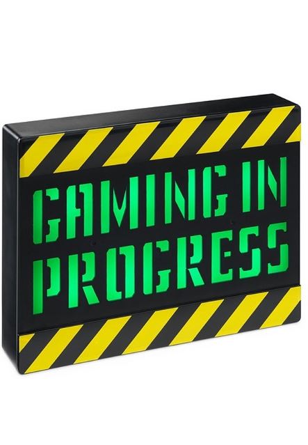 Your teen gamers will love the Gaming in Progress Lightbox from Robert Dyas