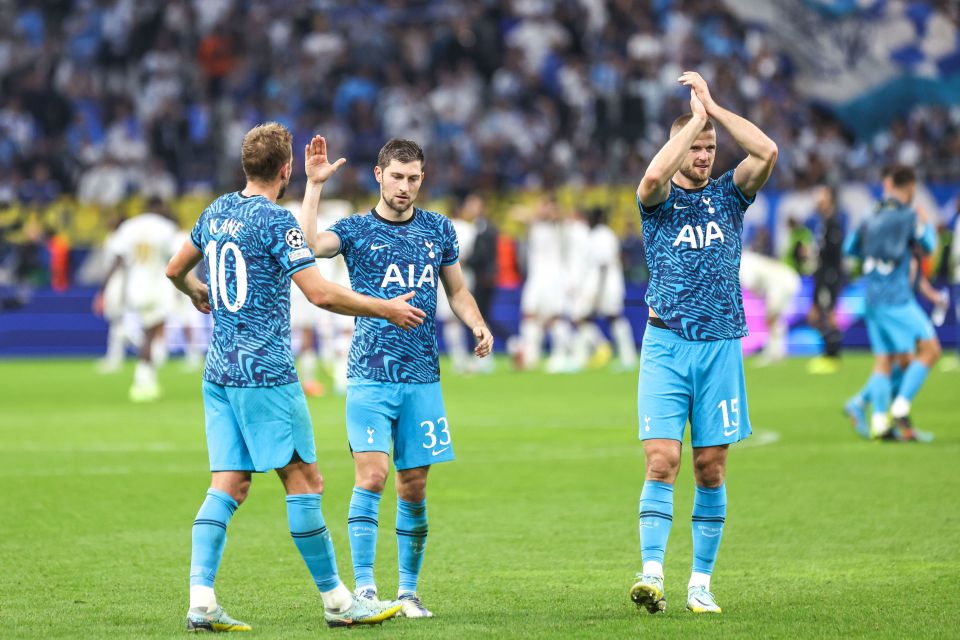 Spurs topped the hotly contested group while Marseille finished bottom