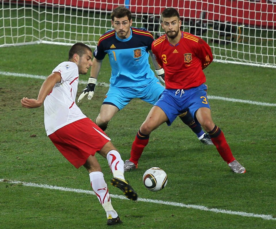 Iker Casillas was the goalkeeper as Spain won the World Cup in 2010