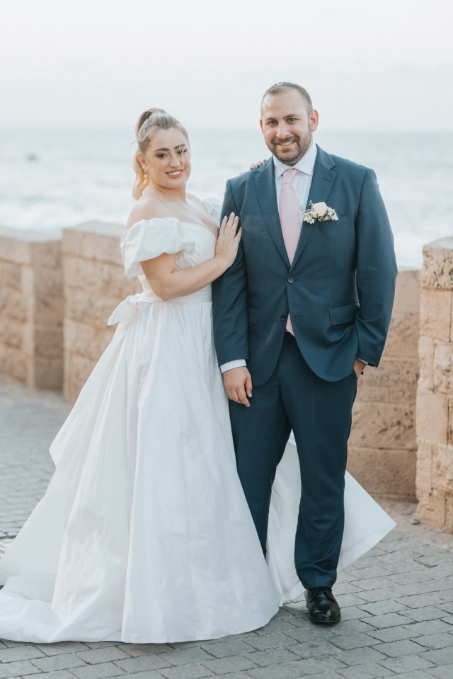 Adaya Cohen, 28, and Michael Hoffman, 31, got married after meeting on an easyJet flight