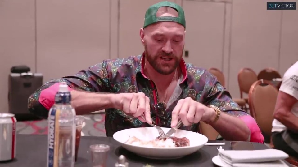 The Gypsy King has revealed the 'death row meal' he has before every fight