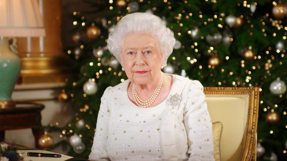 Previously, the family had gathered round to watch the Queen's Christmas Day address