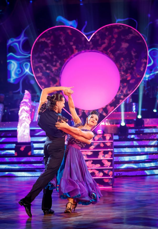 The former soap star danced the dramatic routine with partner Graziano Di Prima