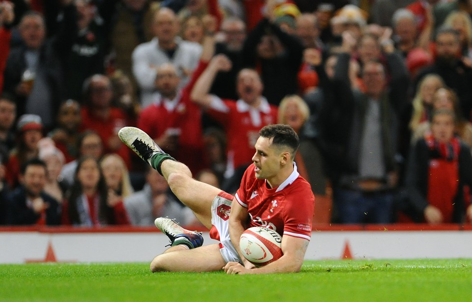 Tomos Williams scored Wales' second try of the game.