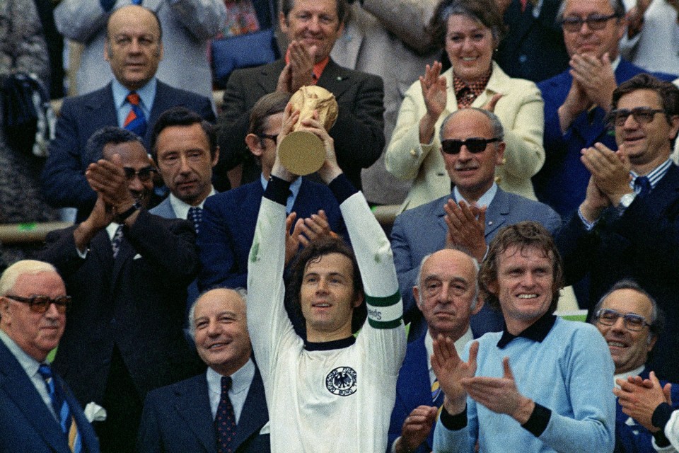 Franz Beckenbauer captained Germany to the 1974 World Cup