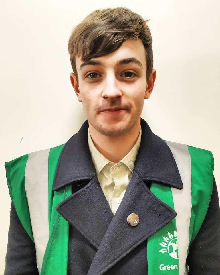 Egg yob Patrick Thelwell is a Green Party council candidate