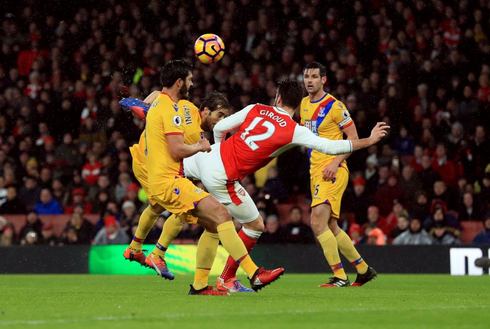 Giroud's technical ability is not in question - just see the scorpion kick he scored for Arsenal