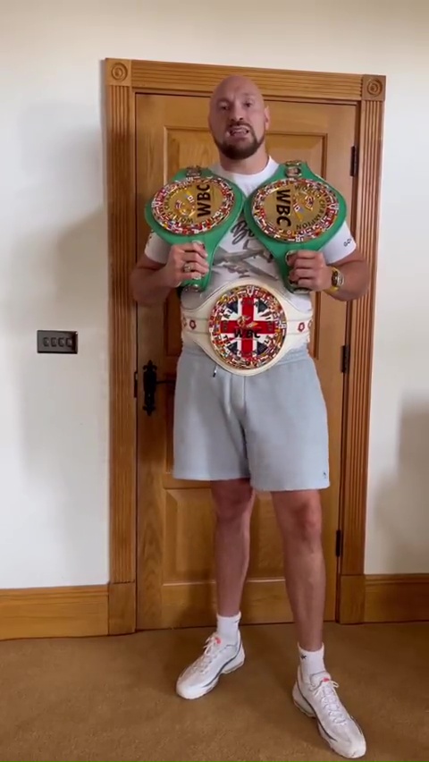 WBC heavyweight king Tyson Fury offered AJ a crack at his title