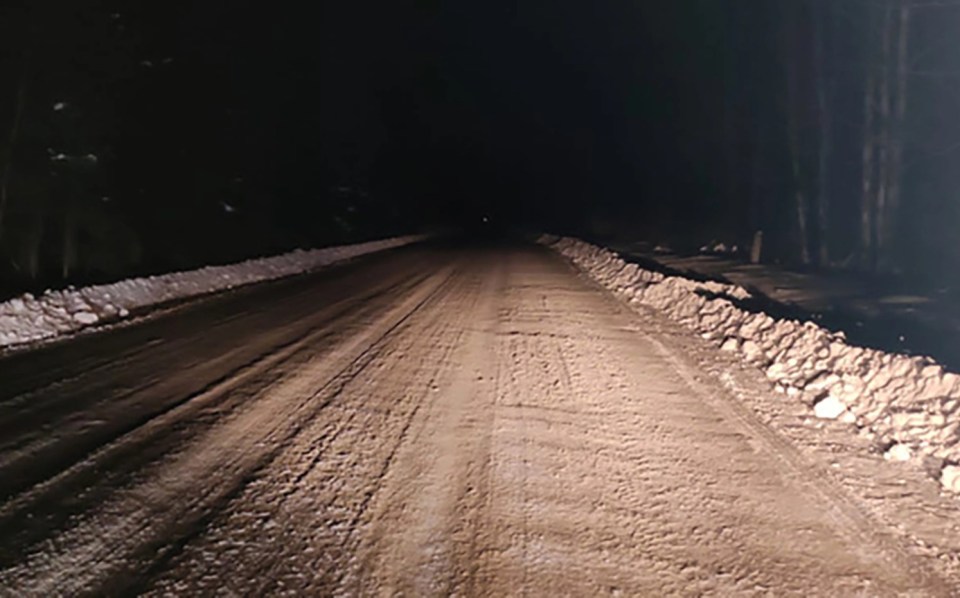 It was the first time the roads had been cleared of snow this winter