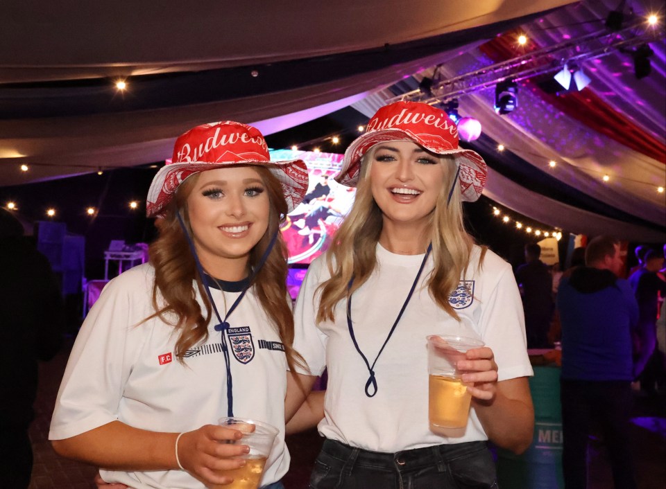 Rachael Marshall and Paige Hamilton dressed for the occasion in Newcastle