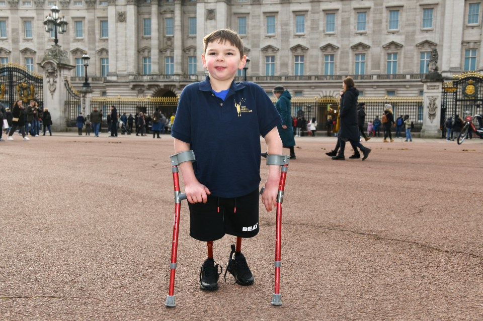 The brave boy was praised for his fundraising initiative