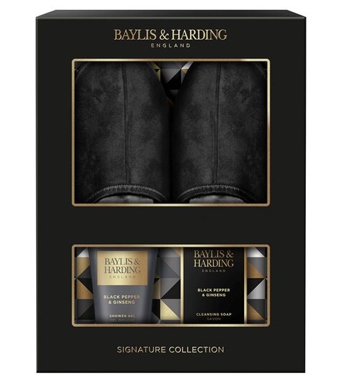 Baylis & Harding Signature Men’s black pepper & ginseng slipper set, was £28 now £12.50 for Tesco Clubcard holders