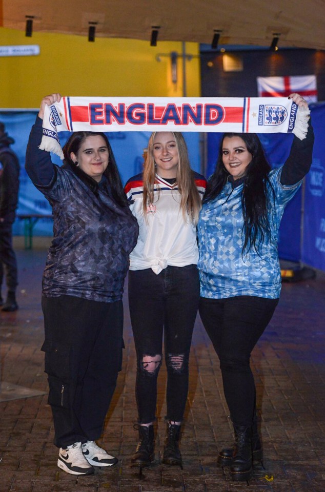 Pals Jayde Guy, Jemma Herring and Emily Henson