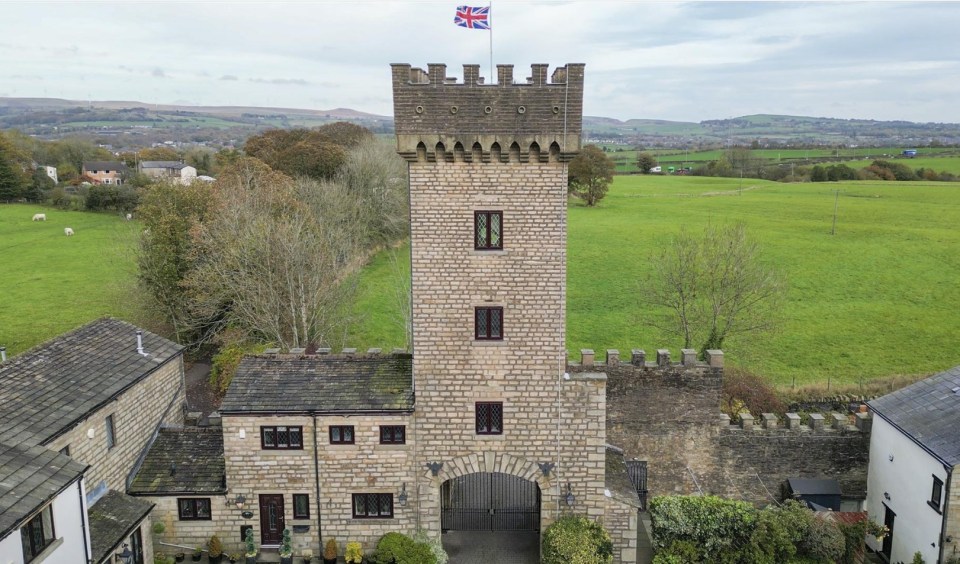 The £625k property looms over the Kirklees Trail nature reserve