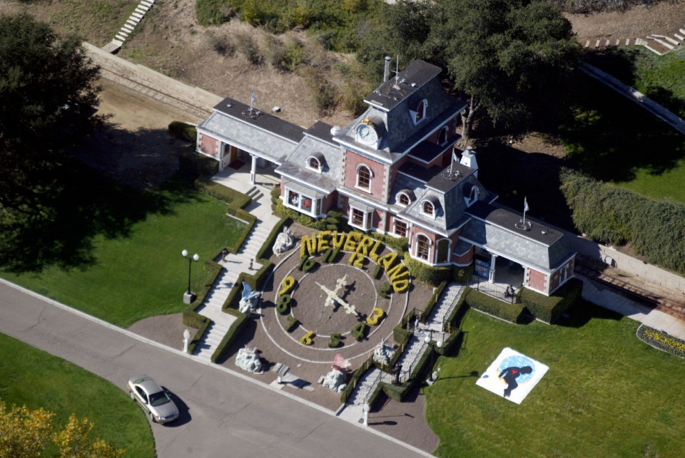 ichael Jackson's Neverland Ranch pictured in 2003