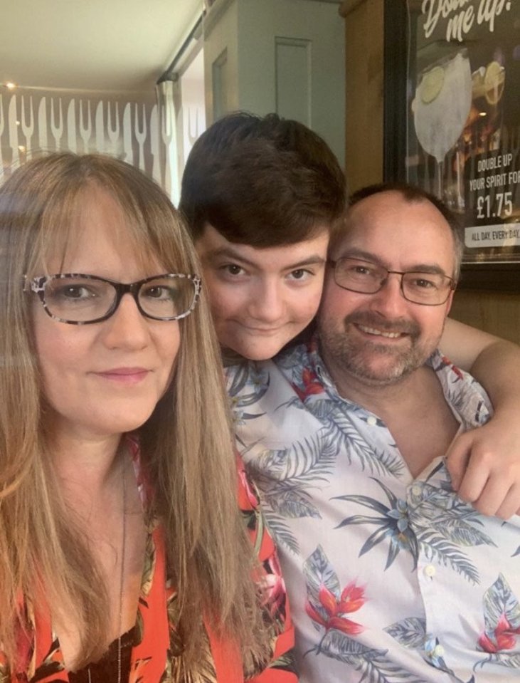 Luke Bates with parents Susan and Jeff. Luke contracted Strep Throat in April 2016 when his family noticed he had a fever and rash