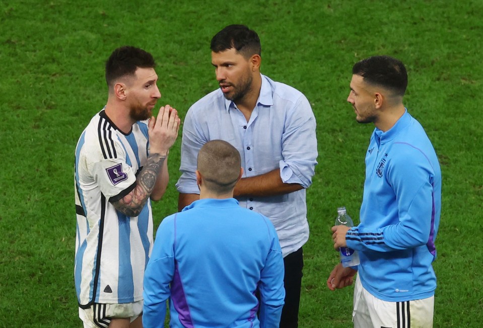 Sergio Aguero has joined up with the Argentina camp