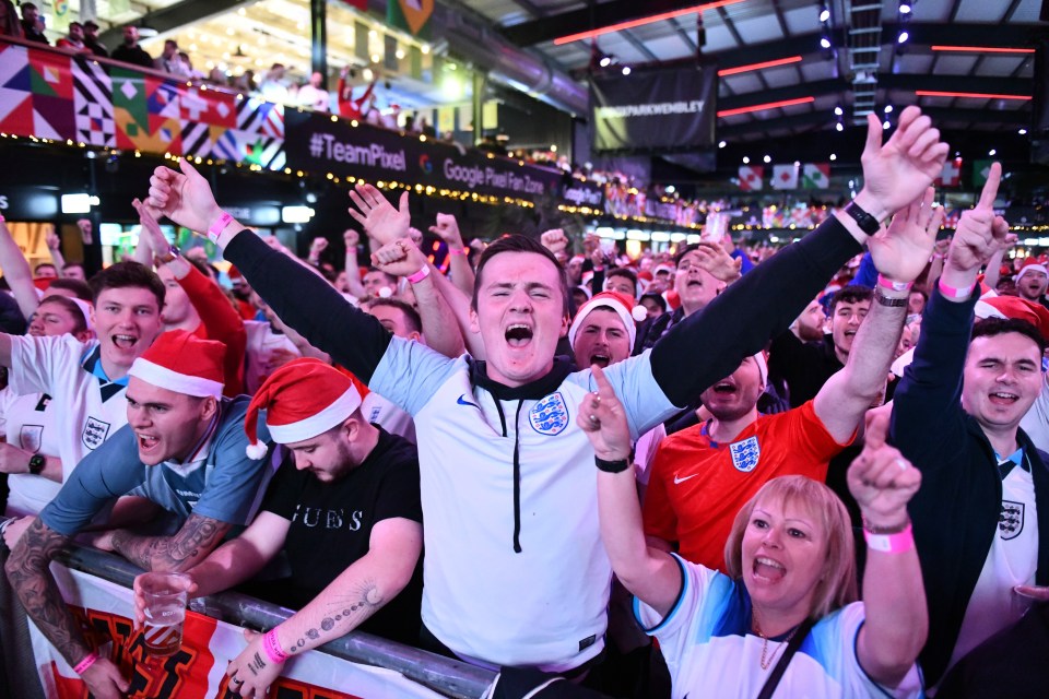 England fans were full of emotion in the lead up to the England-Senegal clash