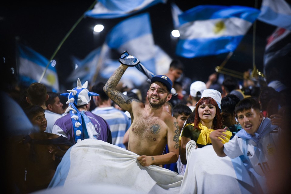 Fans in Buenos Aires stayed up all night to see their heroes return