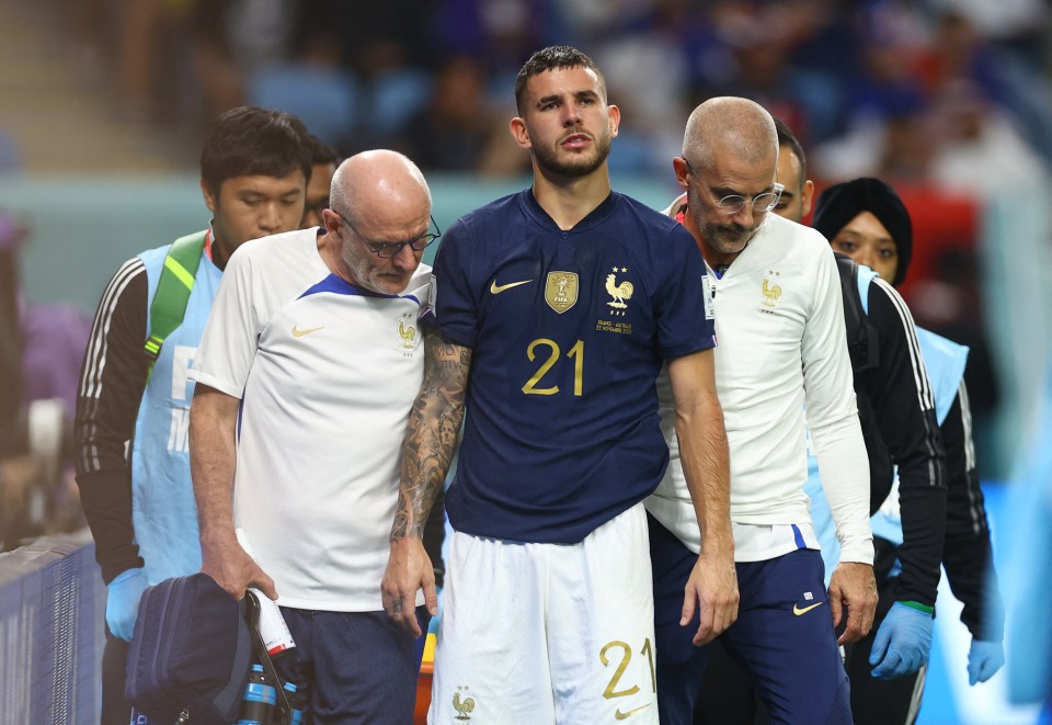 Lucas Hernandez had his World Cup dream ended just 13 minutes into the opening game of the tournament