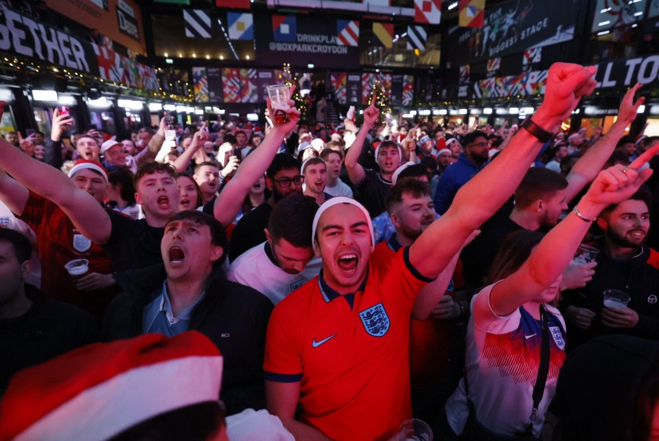 The World Cup party was in full swing at Boxpark Croydon