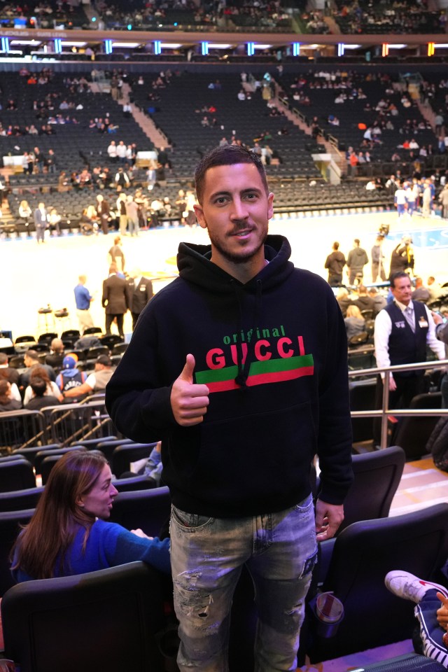 Hazard was pictured in New York following his international retirement