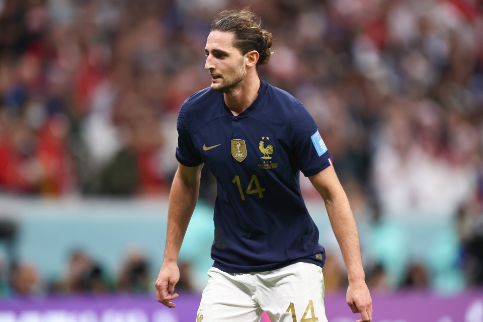 Midfielder Adrien Rabiot was forced to watch the Morocco game at the team hotel