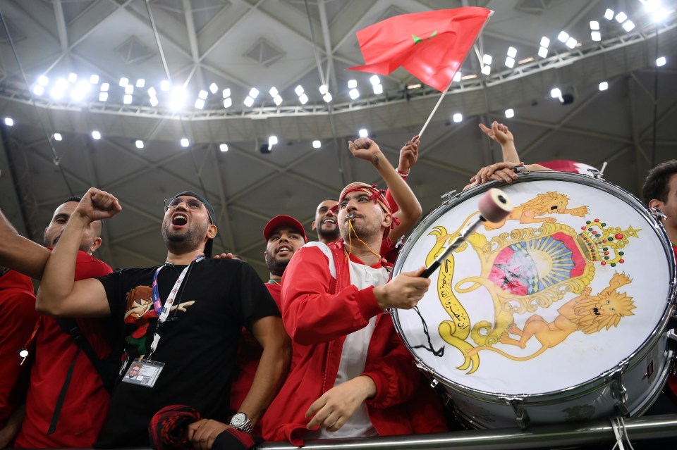 Morocco fans have been the loudest at the World Cup