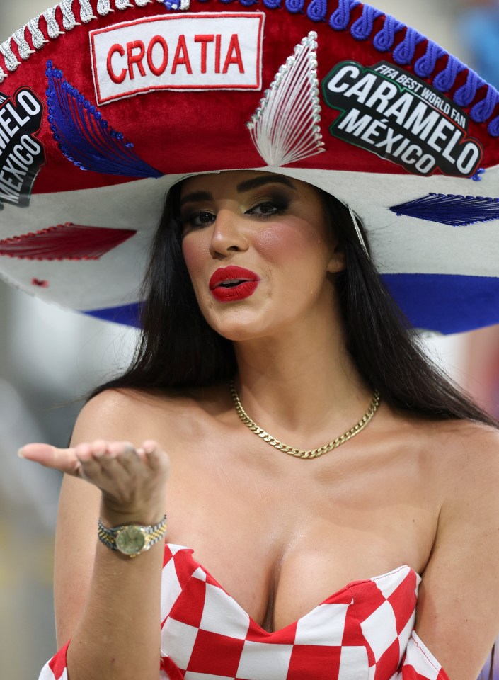 The Croatian has been dubbed the 'World Cup's hottest fan'