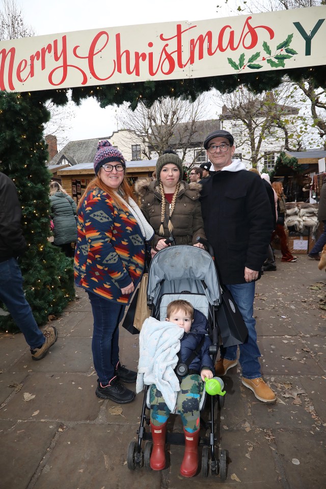 One of the shocked families at York Christmas market