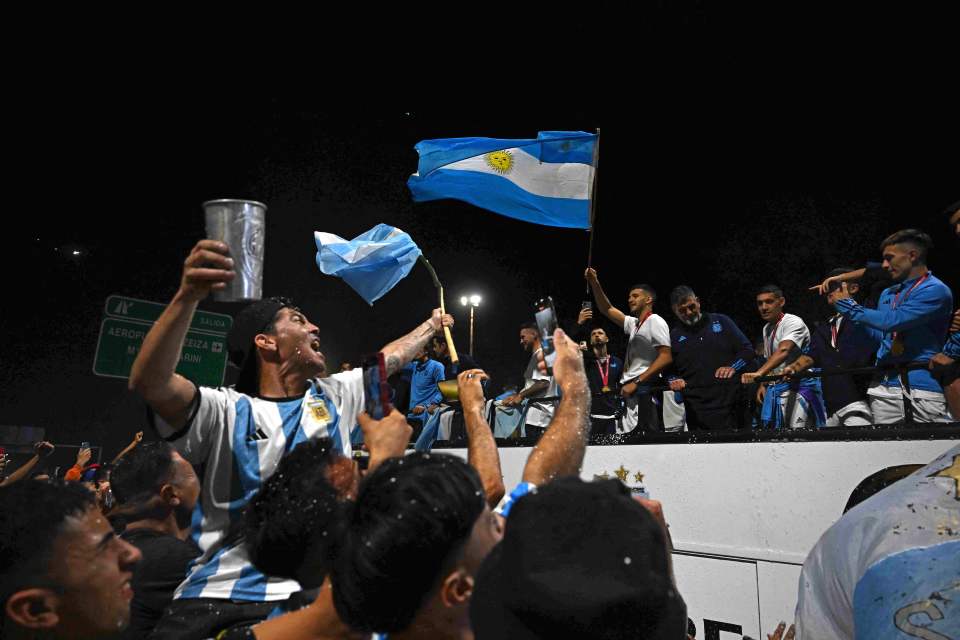 Football fans caught a glimpse of their winners