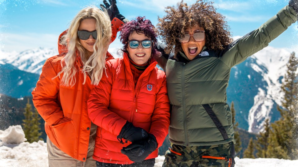 Emily Atack, Ruby Wax and Mel B visited the Rocky Mountains