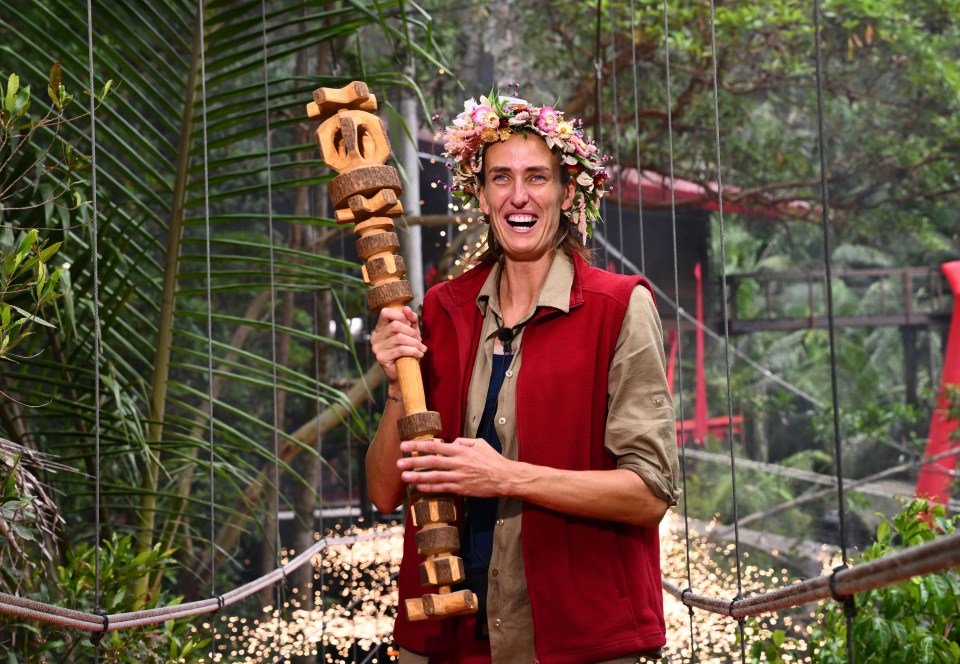 Jill was crowned Queen of the jungle last month